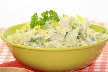 poêlée de pâtes au saint-jacques et poireaux