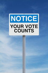 Obraz premium Your Vote Counts