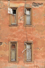 The window of a demolished house
