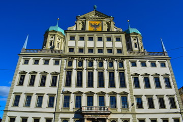 Fototapeta na wymiar Augsburg Rathaus Augsburgaus