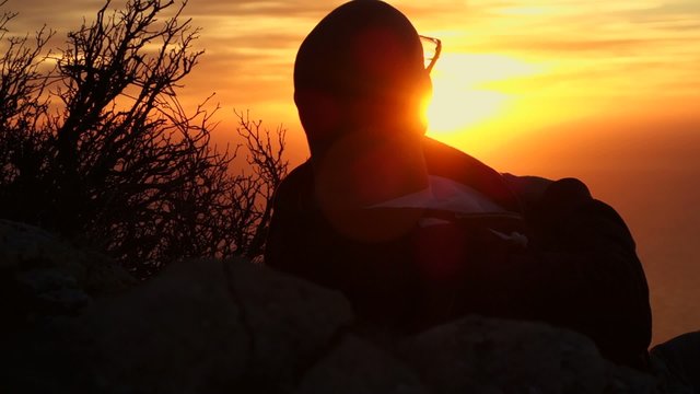 Male - Watching Sunset