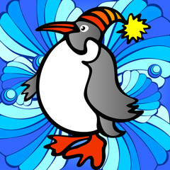 Funny penguin