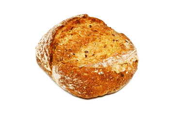 Fresh white bread isolated