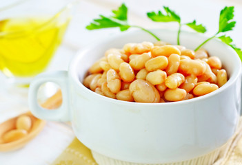 white beans in bowl