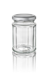 freigestelltes zwölfeckiges Vorratsglas