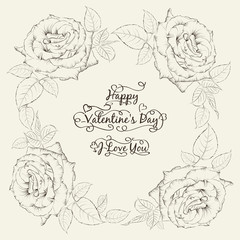 Happy holiday valntines card.