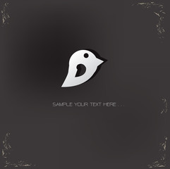 Bird tweet Sign,vector