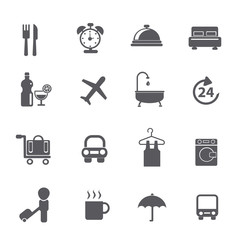 Hotel icons,vector