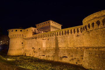 Fototapeta na wymiar castle of Caterina Sforza in Forli, Emilia Romagna, Italy