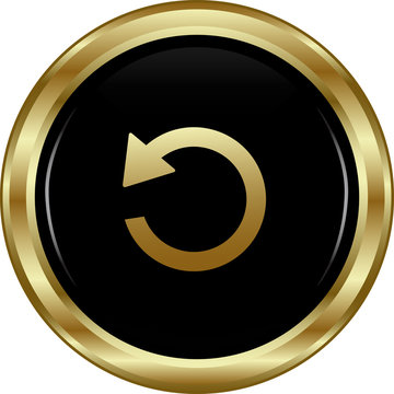 Black gold return button.