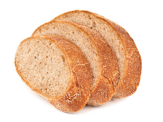 three pieces of bread