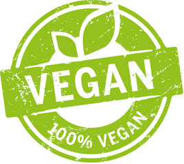 Button 100% Vegan - obrazy, fototapety, plakaty