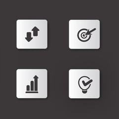 Business,management sign icons,vector
