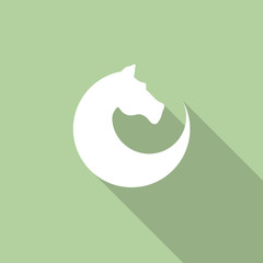 Vector Logo horse in motion