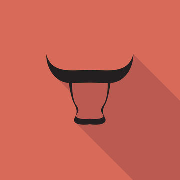Vector Logo Bull. Concept of strength and virility