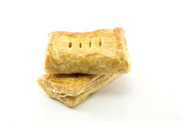 Two pieces of puff pastry