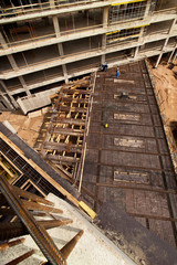 Modern factory construction site