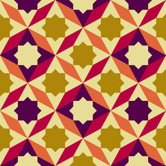 abstract retro geometric pattern
