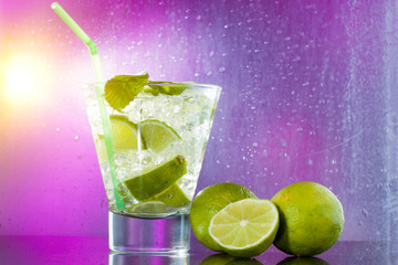 Mojito cocktail at the club