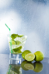 Mojito cocktail at the club