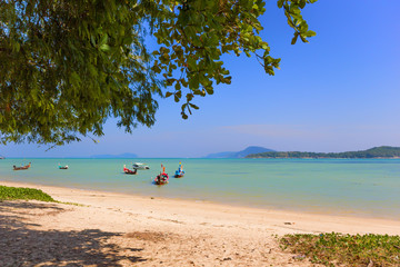 Fototapeta na wymiar Exotic Bay of Rawai in Phuket island Thailand