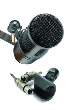 Condenser microphone and xlr connector