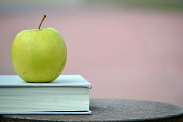 apple and book
