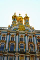 Fototapeta na wymiar Cerkiew Zmartwychwstania Pańskiego w Pałacu Katarzyny w Pushk