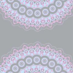 background illustration with blue, lilac lace