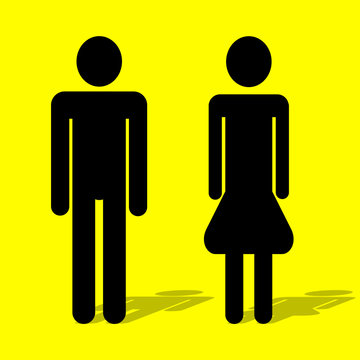 Mann und Frau - Symbol