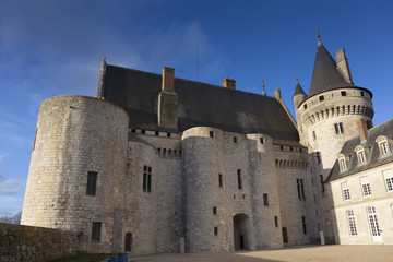 Fototapeta na wymiar Castle of Sully-Sur-Loire, Loiret, France