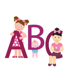 vector illustration of kids