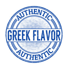 Authentic greek flavour stamp