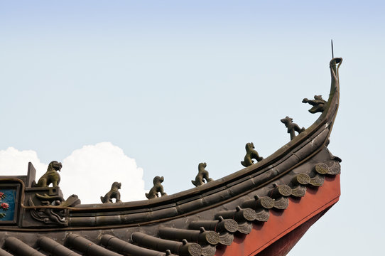 A part of Chinese style roof