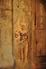 Beautiful Apsara at Wat Athvea in Cambodia