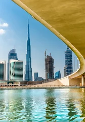 Rolgordijnen Dubai skyline with Burj Khalifa. UAE. © Luciano Mortula-LGM