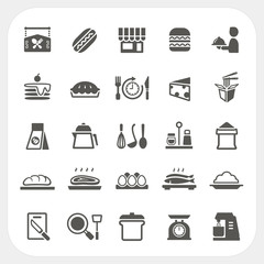 Food icons set