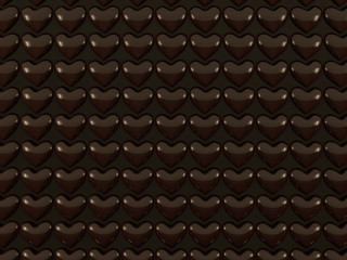 Heart shape delicious chocolate