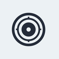 Flat Icon with shadow. Vector EPS 10.