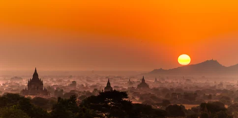Wandcirkels tuinposter Bagan, Myanmar. © Luciano Mortula-LGM