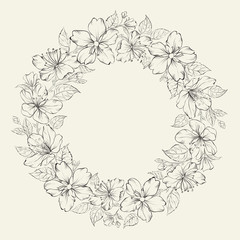 Floral wreath - wedding design
