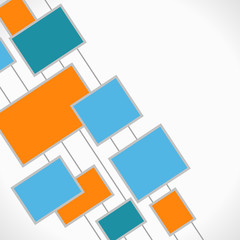 Color version of text square. illustration.