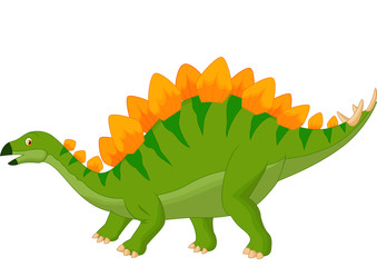 Cartoon stegosaurus