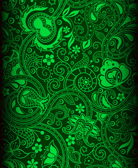 green batik background