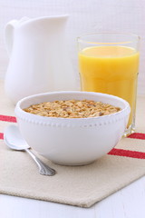 Delicious and healthy granola cereal