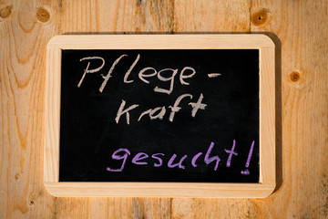 Fototapeta premium Pflegekraft gesucht