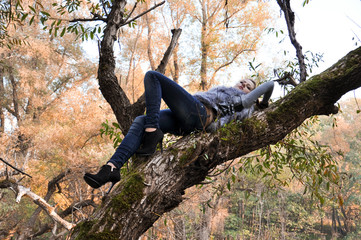 Portrait of a charming and lovely girl
