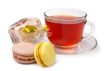 Cup of tea and sweets