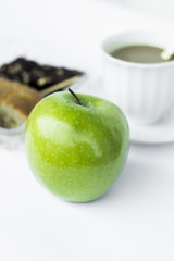 green apple and baverage