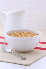 Delicious and healthy granola cereal